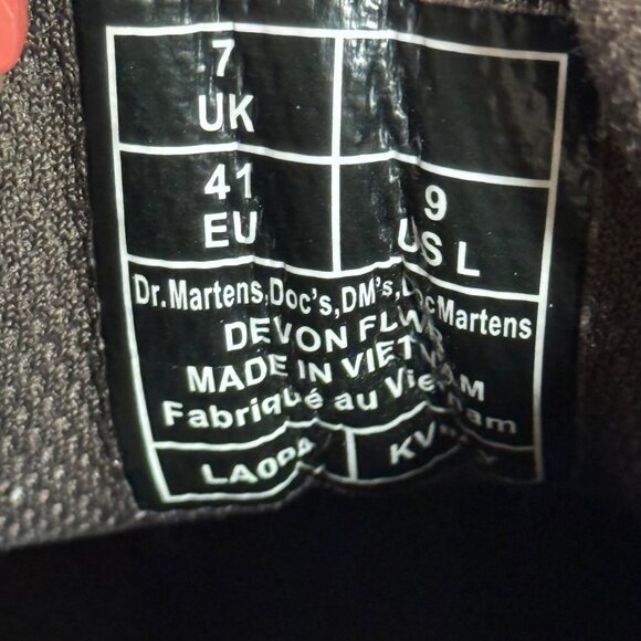 Dr. Martens Women's Size 9 Devon Flower Brown Leather Platform Boots - Picture 5 of 15